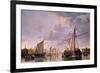 The Maas at Dordrecht, 1680-Aelbert Cuyp-Framed Giclee Print