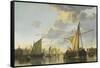 The Maas at Dordrecht, c.1650-Aelbert Cuyp-Framed Stretched Canvas