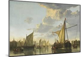 The Maas at Dordrecht, c.1650-Aelbert Cuyp-Mounted Giclee Print