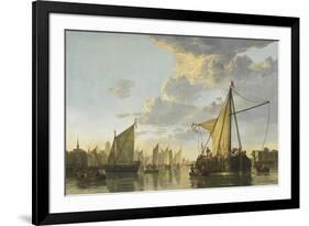 The Maas at Dordrecht, c.1650-Aelbert Cuyp-Framed Giclee Print