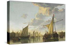 The Maas at Dordrecht, c.1650-Aelbert Cuyp-Stretched Canvas