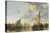 The Maas at Dordrecht, c.1650-Aelbert Cuyp-Stretched Canvas