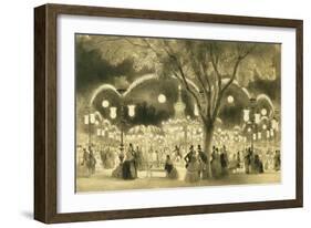 The Mabile Ball, the Champs Elysees-A Provost-Framed Giclee Print