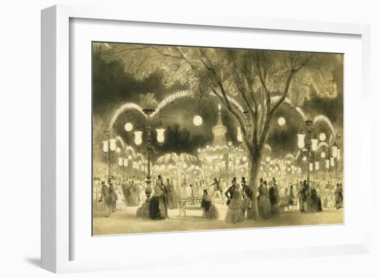The Mabile Ball, the Champs Elysees-A Provost-Framed Giclee Print
