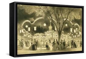 The Mabile Ball, the Champs Elysees-A Provost-Framed Stretched Canvas