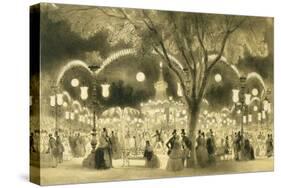 The Mabile Ball, the Champs Elysees-A Provost-Stretched Canvas