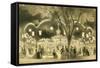 The Mabile Ball, the Champs Elysees-A Provost-Framed Stretched Canvas