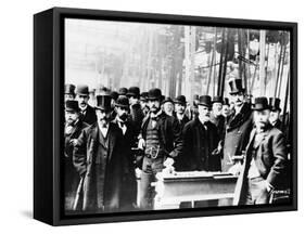 The Machine Shop at the Daimler Works, Coventry, Warwickshire, 1899-null-Framed Stretched Canvas