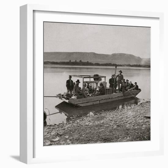 The Mackinaw Montana, Leaving Benton For Cow Island Missouri River, M.T-null-Framed Art Print