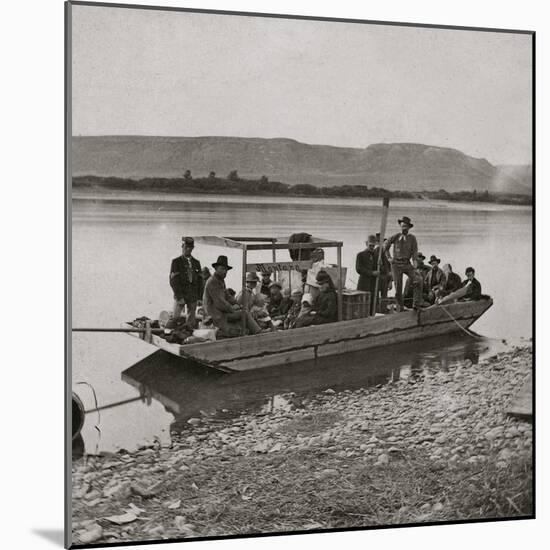 The Mackinaw Montana, Leaving Benton For Cow Island Missouri River, M.T-null-Mounted Art Print