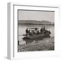 The Mackinaw Montana, Leaving Benton For Cow Island Missouri River, M.T-null-Framed Art Print