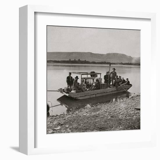 The Mackinaw Montana, Leaving Benton For Cow Island Missouri River, M.T-null-Framed Art Print