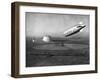 The Macon Approaches an Airfield-null-Framed Photographic Print