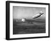 The Macon Approaches an Airfield-null-Framed Photographic Print