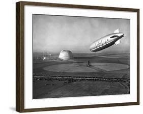 The Macon Approaches an Airfield-null-Framed Photographic Print