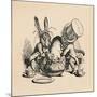 'The Mad Hatter and March hare trying to put the Dormouse into a teapot', 1889-John Tenniel-Mounted Giclee Print