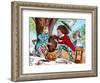 'The Mad Hatter and the March Hare trying to put the Dormouse into a teapot', c1910-John Tenniel-Framed Giclee Print