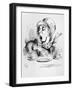 The Mad Hatter, Illustration from Alice's Adventures in Wonderland, by Lewis Carroll, 1865-John Tenniel-Framed Giclee Print