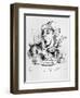 The Mad Hatter, Illustration from Alice's Adventures in Wonderland, by Lewis Carroll, 1865-John Tenniel-Framed Giclee Print