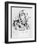 The Mad Hatter, Illustration from Alice's Adventures in Wonderland, by Lewis Carroll, 1865-John Tenniel-Framed Giclee Print