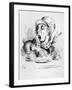 The Mad Hatter, Illustration from Alice's Adventures in Wonderland, by Lewis Carroll, 1865-John Tenniel-Framed Giclee Print