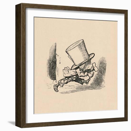 'The Mad Hatter, in the chapter 'The Tarts'', 1889-John Tenniel-Framed Giclee Print