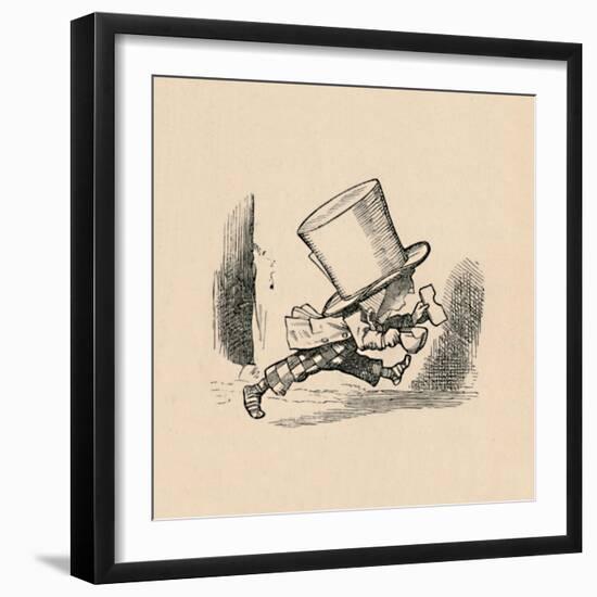 'The Mad Hatter, in the chapter 'The Tarts'', 1889-John Tenniel-Framed Giclee Print