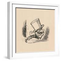 'The Mad Hatter, in the chapter 'The Tarts'', 1889-John Tenniel-Framed Giclee Print