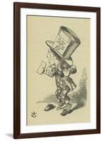 The Mad Hatter, Lewis Carroll-John Tenniel-Framed Giclee Print