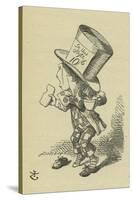 The Mad Hatter, Lewis Carroll-John Tenniel-Stretched Canvas