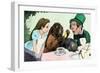 The Mad Hatter's Tea-Party, from Alice in Wonderland by Lewis Caroll (1832-1898), circa 1900, Color-null-Framed Giclee Print