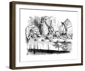 The Mad Hatter's Tea Party-John Tenniel-Framed Giclee Print