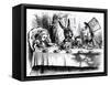 The Mad Hatter's Tea Party-John Tenniel-Framed Stretched Canvas