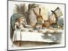 The Mad Hatter's Tea Party-John Teniel-Mounted Giclee Print