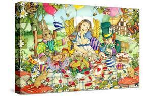 The Mad Tea Party-Linda Ravenscroft-Stretched Canvas