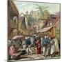 The Madagascar Expedition, French Soldiers in a Street in Tananarive, from "Le Petit Journal"-null-Mounted Giclee Print