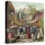 The Madagascar Expedition, French Soldiers in a Street in Tananarive, from "Le Petit Journal"-null-Stretched Canvas