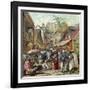 The Madagascar Expedition, French Soldiers in a Street in Tananarive, from "Le Petit Journal"-null-Framed Giclee Print