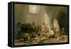 The Madhouse, 1812-15-Francisco de Goya-Framed Stretched Canvas