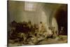 The Madhouse, about 1812/19-Francisco de Goya-Stretched Canvas