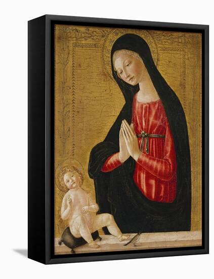 The Madonna Adoring the Child-Neroccio Di Landi-Framed Stretched Canvas