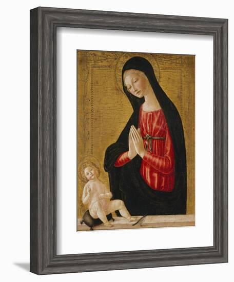 The Madonna Adoring the Child-Neroccio Di Landi-Framed Giclee Print