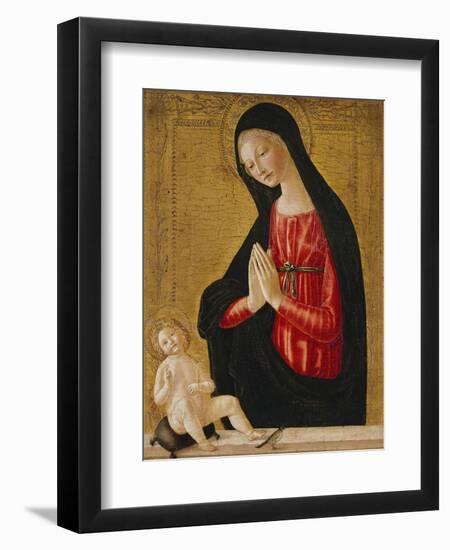 The Madonna Adoring the Child-Neroccio Di Landi-Framed Giclee Print