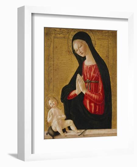 The Madonna Adoring the Child-Neroccio Di Landi-Framed Giclee Print