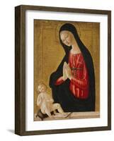 The Madonna Adoring the Child-Neroccio Di Landi-Framed Giclee Print