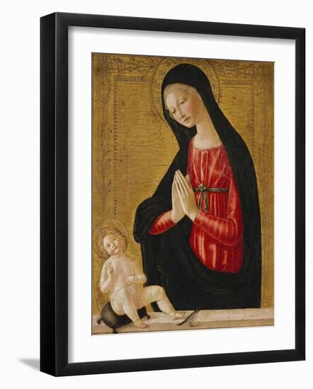 The Madonna Adoring the Child-Neroccio Di Landi-Framed Giclee Print