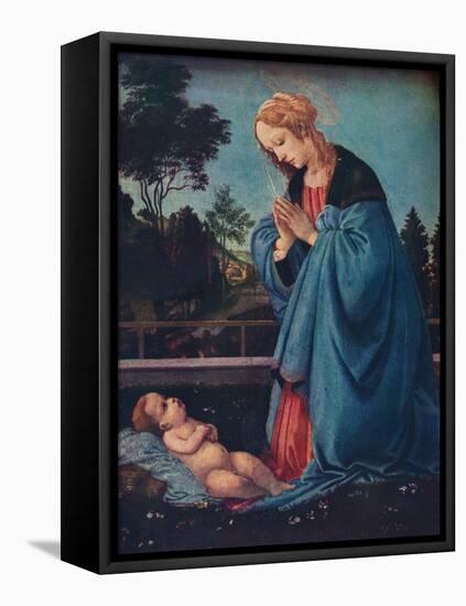 'The Madonna Adoring the Christ Child', 15th century, (1910)-Filippino Lippi-Framed Stretched Canvas