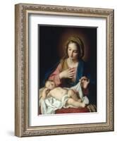 The Madonna adoring the Christ Child-Giuseppe Bottani-Framed Giclee Print