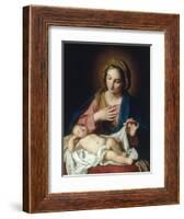 The Madonna adoring the Christ Child-Giuseppe Bottani-Framed Giclee Print