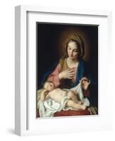 The Madonna adoring the Christ Child-Giuseppe Bottani-Framed Giclee Print